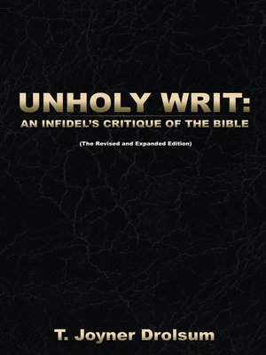 cover image of UNHOLY WRIT